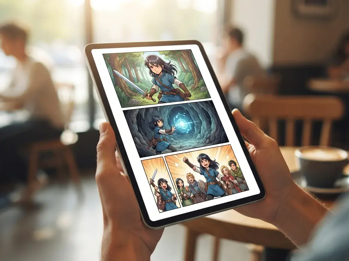 generatore di manga AI — sezione tematica in linea 4